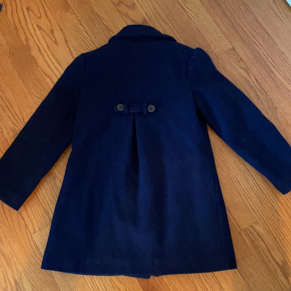 Carrement Beau Navy Wool Coat - Picture 2 of 8